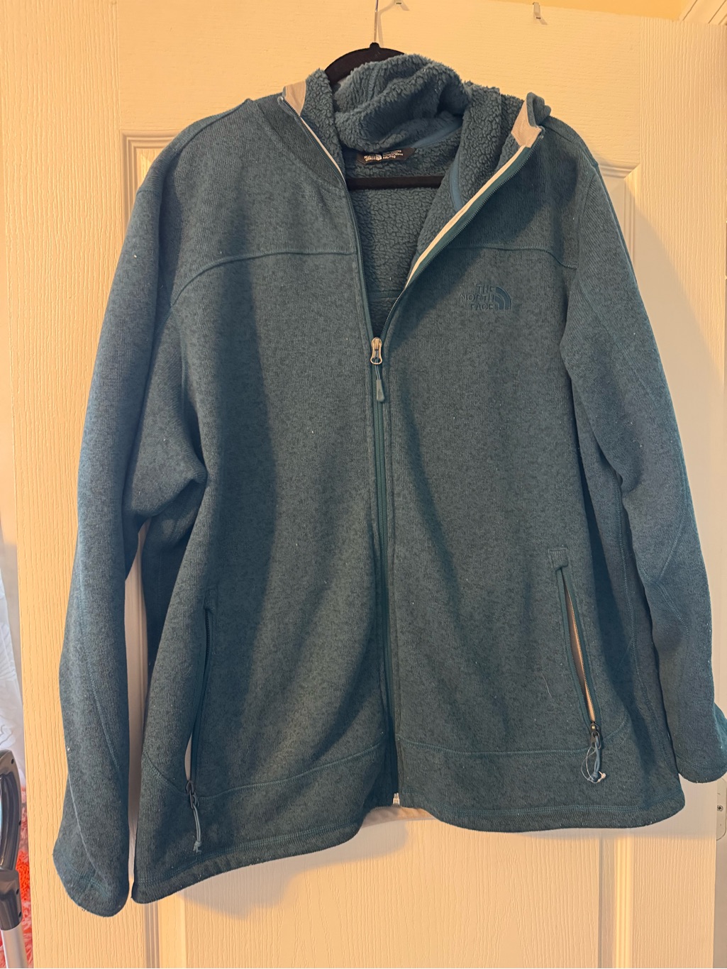 The North Face Slate Blue Embroidered Logo Fleece
